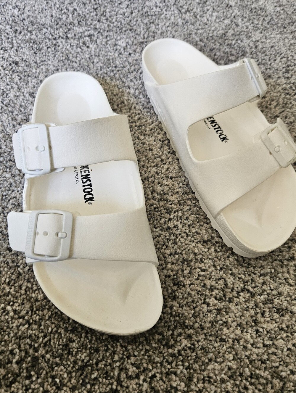 Birkenstock Arizona EVA Slide Sandals in White - Picture 2 of 5